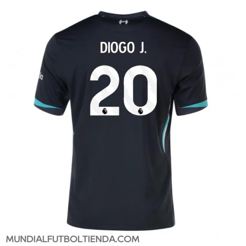 Camiseta Liverpool Diogo Jota #20 Segunda Equipación Replica 2024-25 mangas cortas